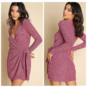 Show Me Your Mumu Kimora Mini Dress Pink Shimmy Shine Sz S